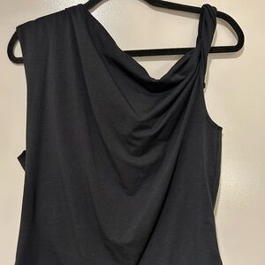 Abercrombie & Fitch Black Draped Tank Top